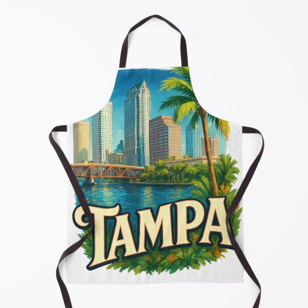 Item preview, Tampa Cityscape with Waterfront Bridge, Florida designed and sold by Aryabek.