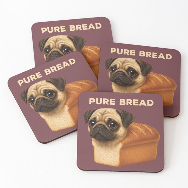 Item preview, Funny Pure Bread Cute Pug Loaf Dog Rolling Fatties designed and sold by d247.