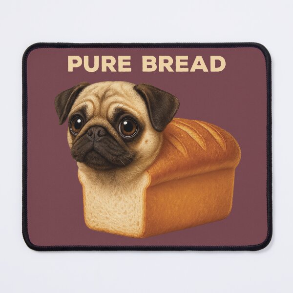 Item preview, Funny Pure Bread Cute Pug Loaf Dog Rolling Fatties designed and sold by d247.