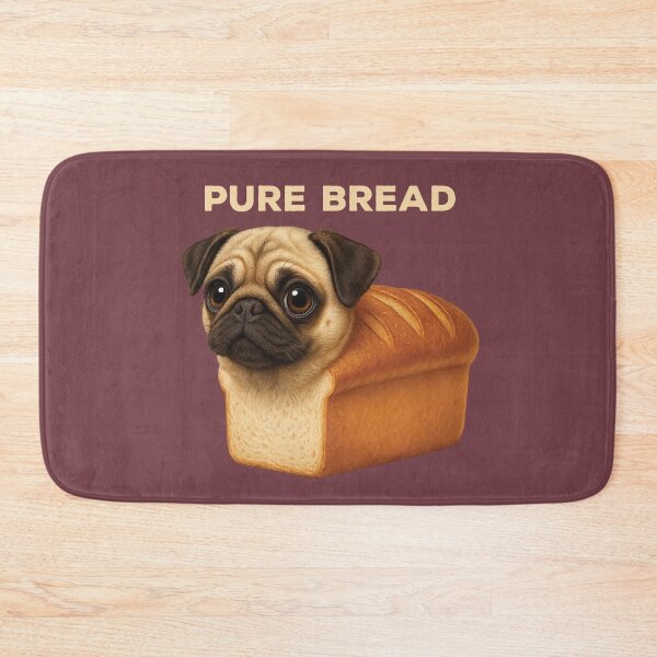 Item preview, Funny Pure Bread Cute Pug Loaf Dog Rolling Fatties designed and sold by d247.