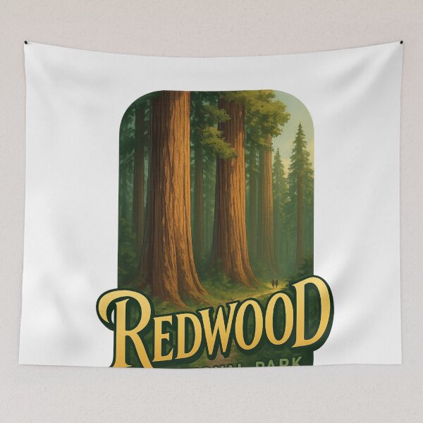 Item preview, Redwood Forest Path, California designed and sold by Aryabek.