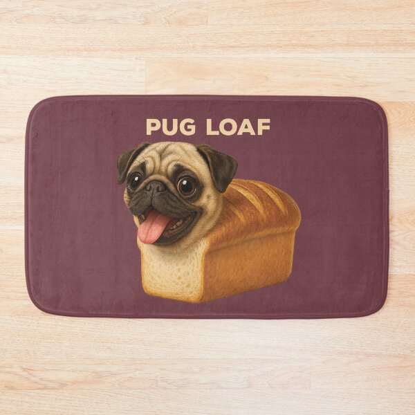 Item preview, Funny Pure Bread Cute Pug Loaf Dog Rolling Fatties designed and sold by d247.