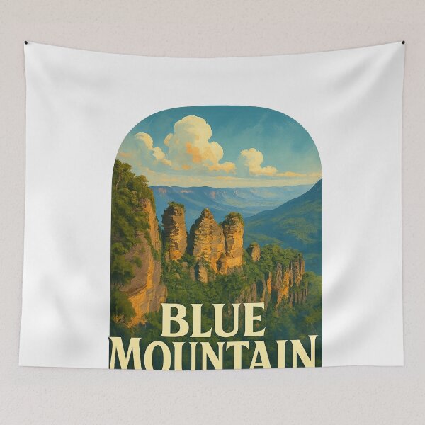 Item preview, Three Sisters Rock Formation, Blue Mountain National Park, Australia designed and sold by Aryabek.