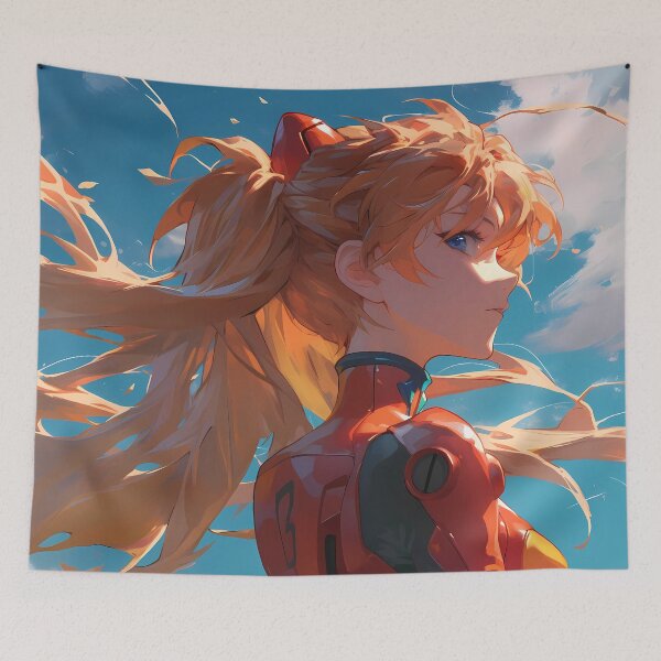 Item preview, Asuka Langley Soryu Neon Genesis Evangelion Anime Fiery Pilot designed and sold by earlobejerk.