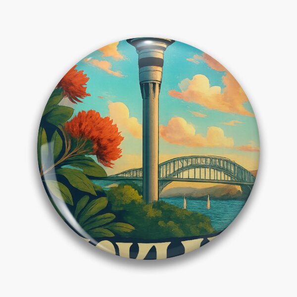 Item preview, Auckland Sky Tower and Harbour Bridge, New Zealand designed and sold by Aryabek.