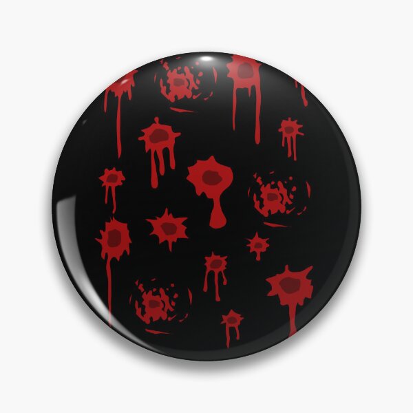 Item preview, of Blood Gunshot Bullet Hole Circle (multi sticker sheet black remixed) designed and sold by ConceptLT.