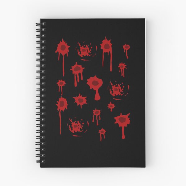 Item preview, of Blood Gunshot Bullet Hole Circle (multi sticker sheet black remixed) designed and sold by ConceptLT.