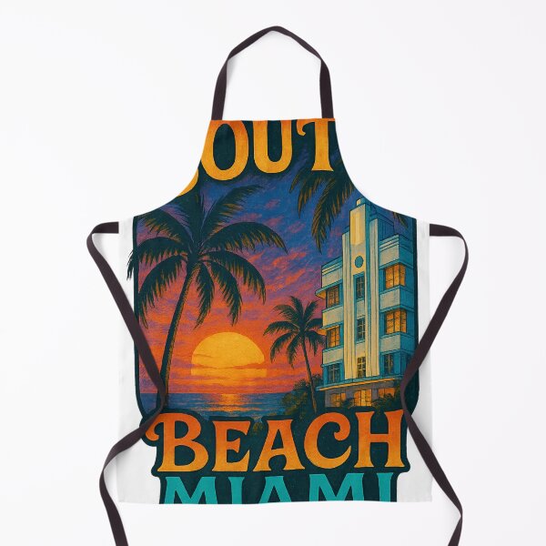 Item preview, South Beach Miami Sunset with Art Deco Hotel, Florida designed and sold by Aryabek.