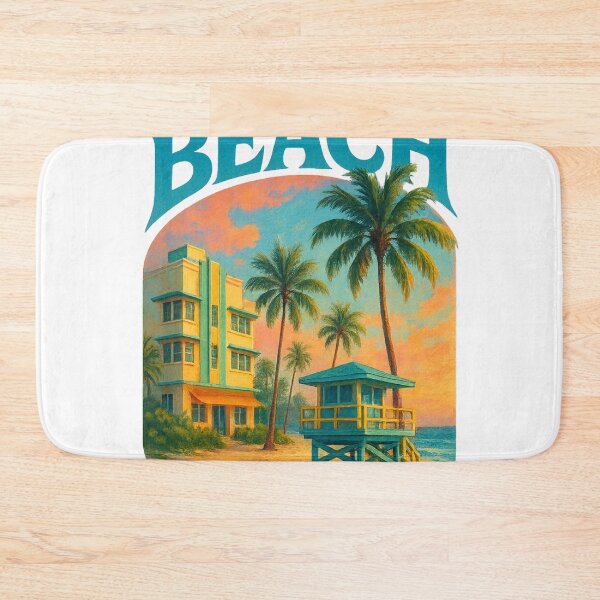 Item preview, South Beach Miami Lifeguard Tower and Art Deco Hotel, Florida designed and sold by Aryabek.