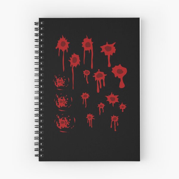 Item preview, of Blood Gunshot Bullet Hole Circle (multi sticker sheet black) designed and sold by ConceptLT.