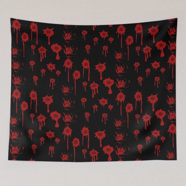 Item preview, of Blood Gunshot Bullet Hole Circle (multi sticker sheet black) designed and sold by ConceptLT.