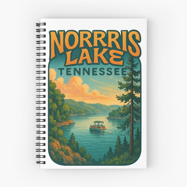 Artikelvorschau, Norris Lake mit Pontonboot, Tennessee entworfen und verkauft von Aryabek.