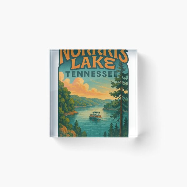 Item preview, Norris Lake with Pontoon Boat, Tennessee designed and sold by Aryabek.