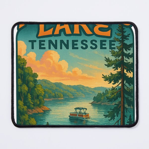 Item preview, Norris Lake with Pontoon Boat, Tennessee designed and sold by Aryabek.