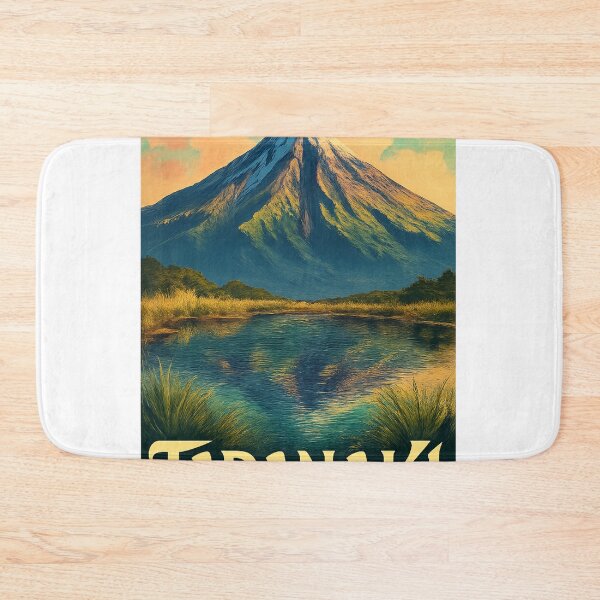 Item preview, Mount Taranaki with Reflection, New Zealand designed and sold by Aryabek.