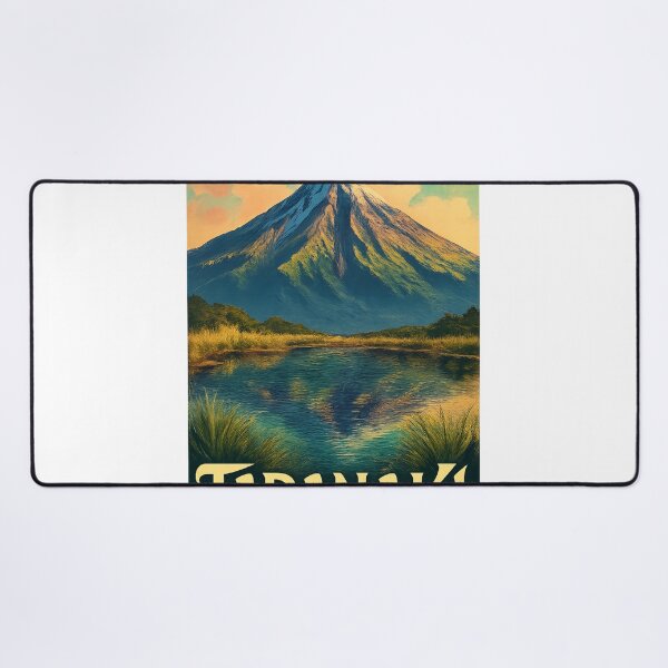 Item preview, Mount Taranaki with Reflection, New Zealand designed and sold by Aryabek.