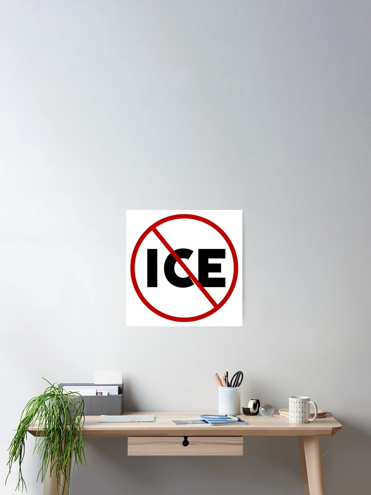 Thumbnail 2 of 3, Poster, Against ICE  designed and sold by Rachel the Artist .