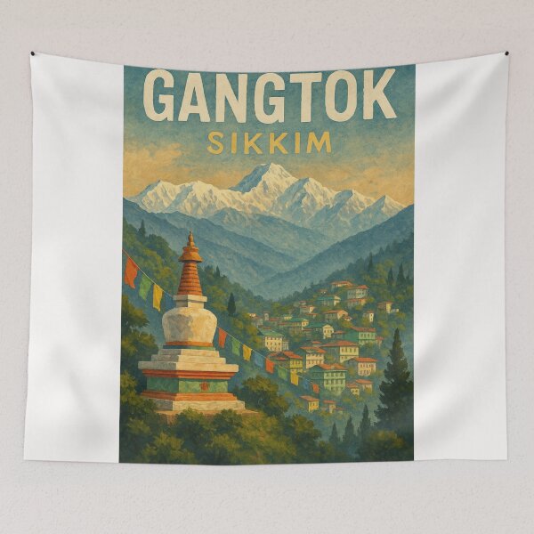 Item preview, Gangtok and the Eastern Himalayas, Sikkim designed and sold by Places On Earth.