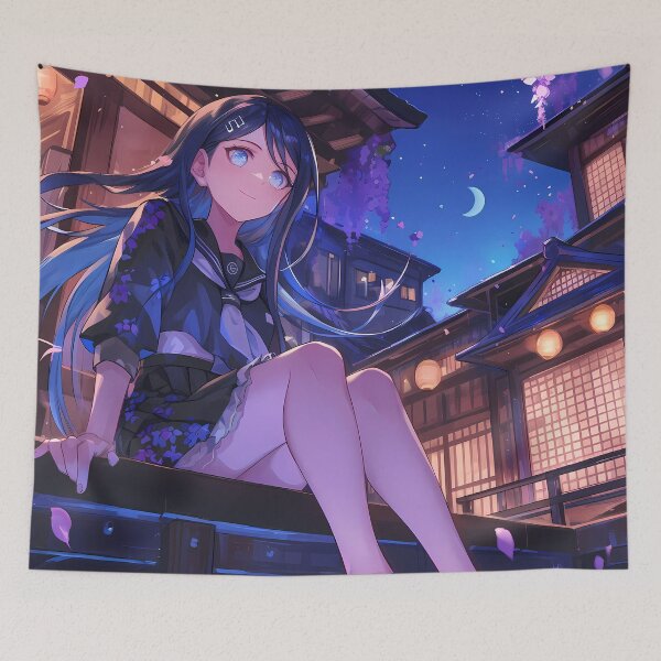 Item preview, Anime Sayaka Maizono Danganronpa Game Yukata Wisteria Night Charm designed and sold by earlobejerk.