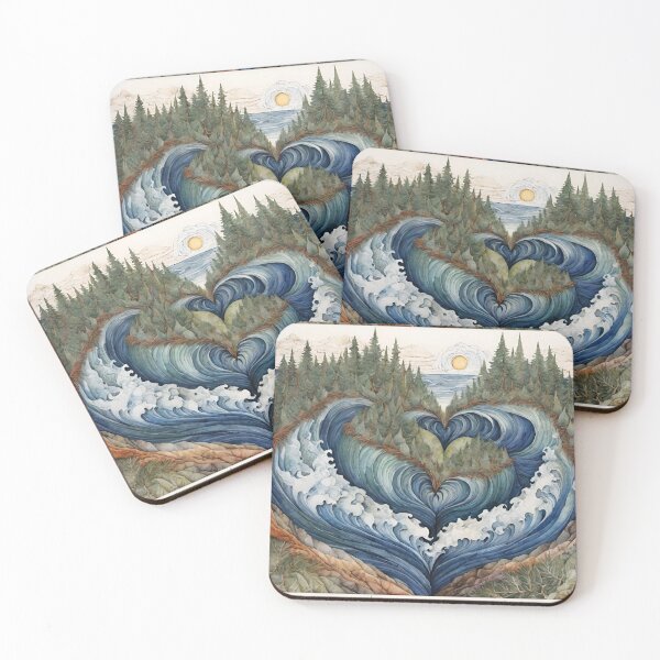 Item preview, Mountain Meets the Sea designed and sold by Whimspired By Paxx.
