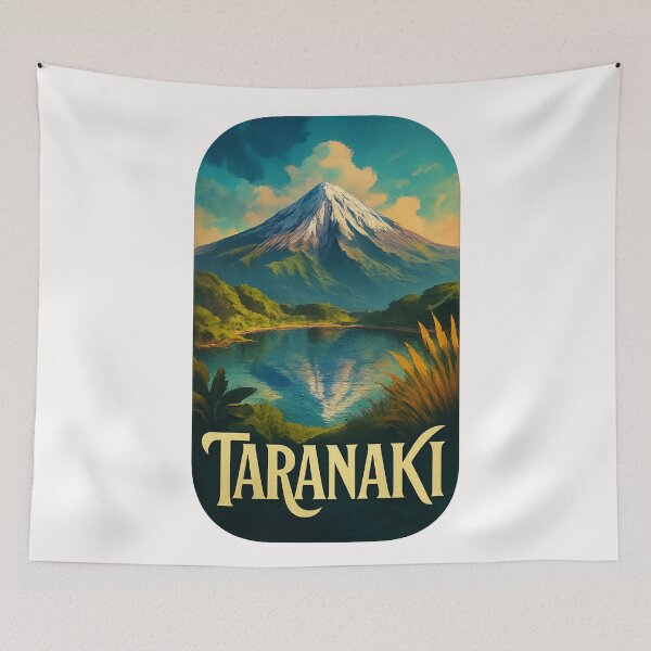 Item preview, Mount Taranaki over Alpine Lake, New Zealand designed and sold by Places On Earth.