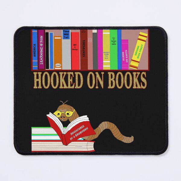 Item preview, Hooked on Books Bookworm designed and sold by kristalcurt.