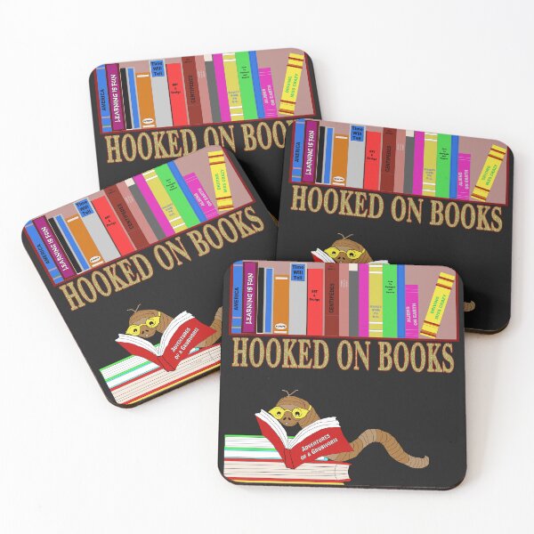 Item preview, Hooked on Books Bookworm designed and sold by kristalcurt.
