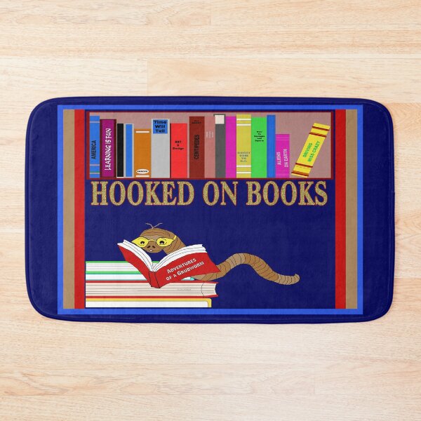 Item preview, Hooked on Books Bookworm designed and sold by kristalcurt.