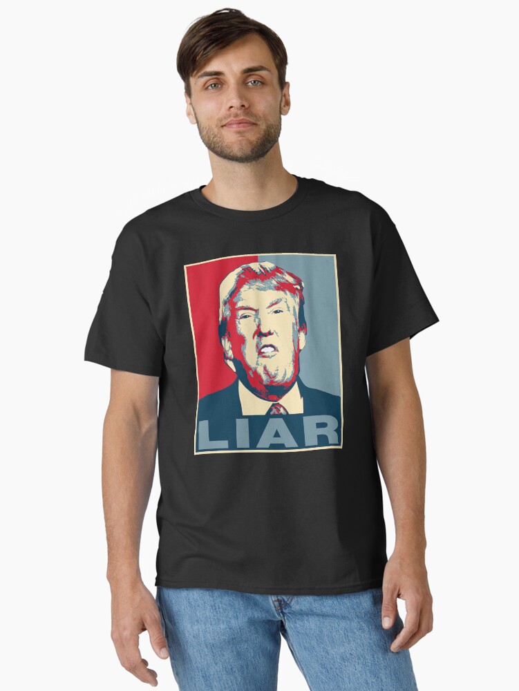 Thumbnail 1 of 7, Classic T-Shirt, Trump Liar Poster T-shirt designed and sold by EthosWear.