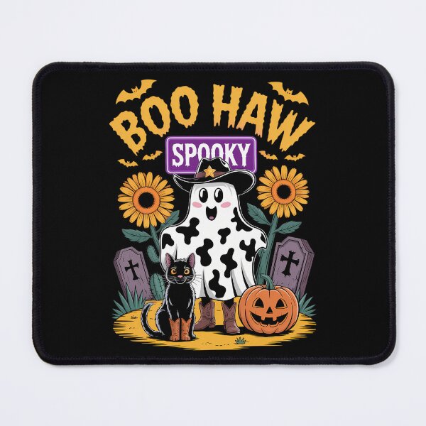 Item preview, Funny Cowboy Western Spooky Halloween Ghost designed and sold by CookWorldLaughs.