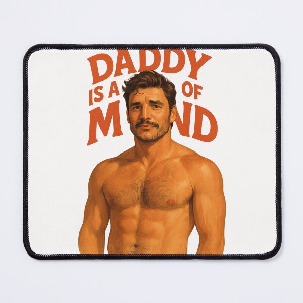 Item preview, Daddy Is a State of Mind with Bearded Pedro Pascal in Orange designed and sold by Places On Earth.