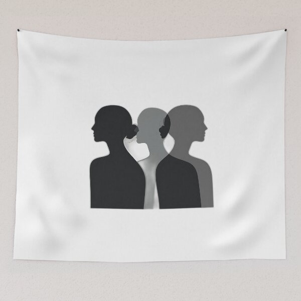 Item preview, Monochrome Abstract Human Figures designed and sold by sharon1210.