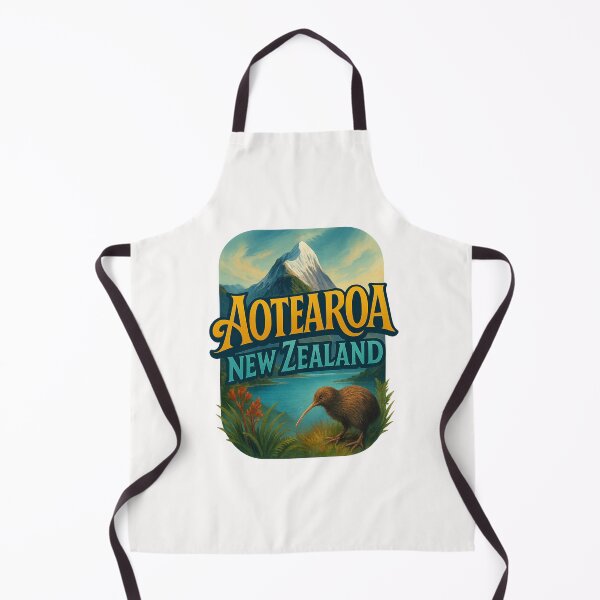 Item preview, Aotearoa New Zealand with Kiwi Bird and Mountain View designed and sold by Places On Earth.
