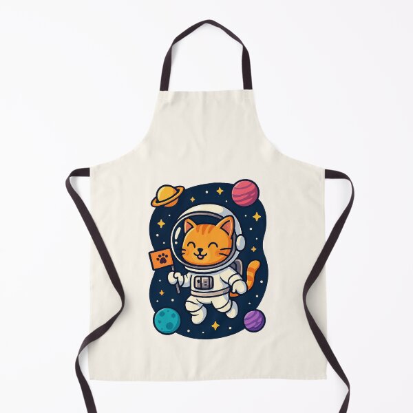 Artikelvorschau, Süße Astronautenkatze – Lustiges Weltraumkatzen-Cartoon-Design entworfen und verkauft von HoopeStylee.