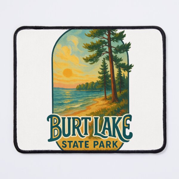 Item preview, Burt Lake State Park Shoreline and Pines, Michigan designed and sold by Places On Earth.