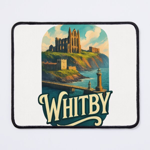 Item preview, Whitby Abbey and Harbour Entrance, England designed and sold by Places On Earth.