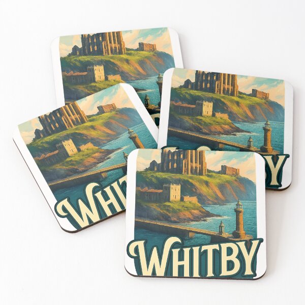 Item preview, Whitby Abbey and Harbour Entrance, England designed and sold by Places On Earth.