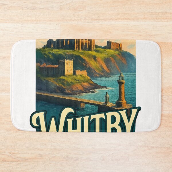 Item preview, Whitby Abbey and Harbour Entrance, England designed and sold by Places On Earth.