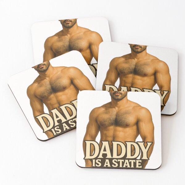 Item preview, Daddy Is a State of Mind with Shirtless Man designed and sold by Places On Earth.