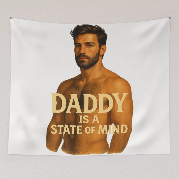 Item preview, Daddy Is a State of Mind with Bearded Man designed and sold by Places On Earth.