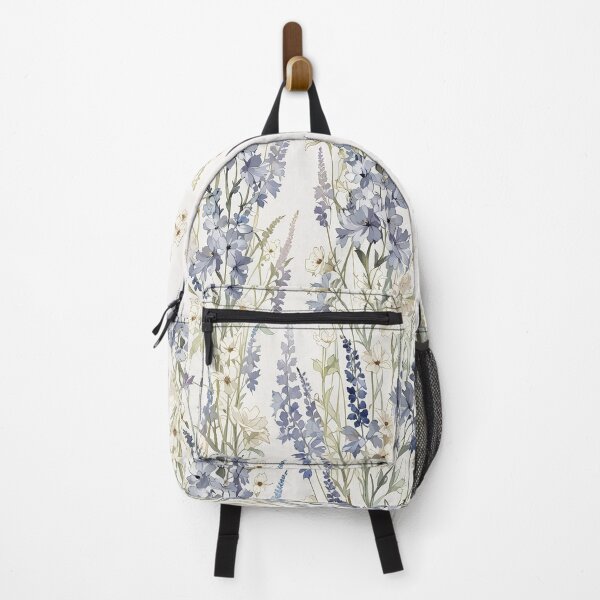 Item preview, Delicate Wildflower Pattern With Soft Blue and White designed and sold by CoolPixels.