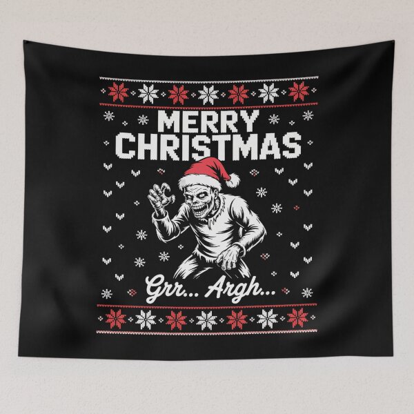 Item preview, Merry Christmas Zombie Halloween Santa designed and sold by CookWorldLaughs.