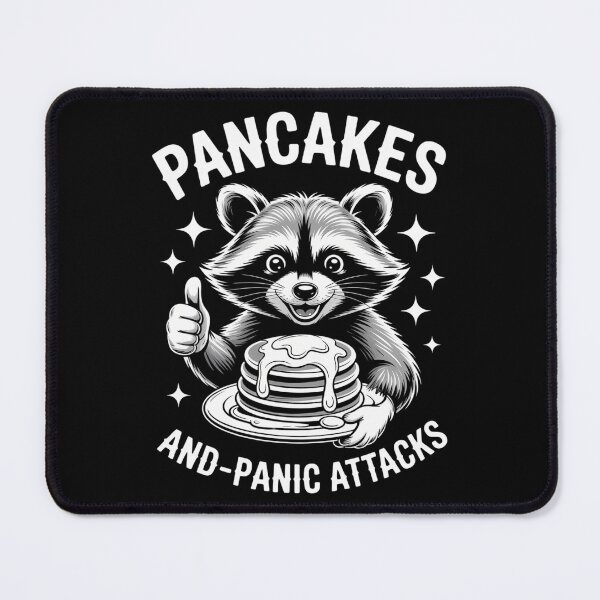 Item preview, Panic Attacks Mental Health Raccoon Funny Meme designed and sold by CookWorldLaughs.
