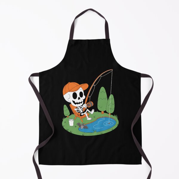 Item preview, Skeleton Fishing Halloween Funny designed and sold by CookWorldLaughs.