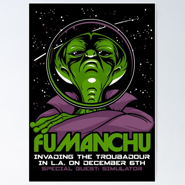 Fu Manchu Tour Posters for Sale | Redbubble