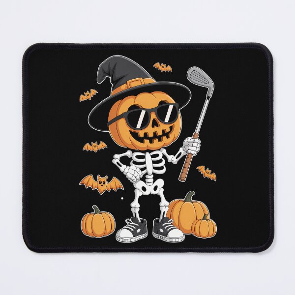 Item preview, Skeleton Golf Funny Pumpkin Golfing Golfer Halloween designed and sold by CookWorldLaughs.