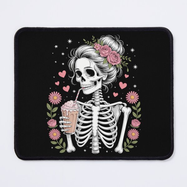 Item preview, Skeleton Messy Bun Funny Halloween designed and sold by CookWorldLaughs.