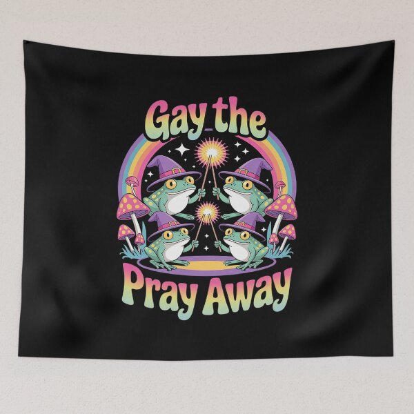 Item preview, Gay The Pray Away Rainbow Meme Frogs Lgbt Pride Lgbt4  designed and sold by sheenmi.