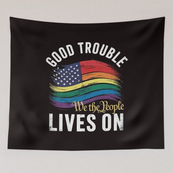 Item preview, Good Necessary Trouble Lives On Resistance Political  designed and sold by sheenmi.