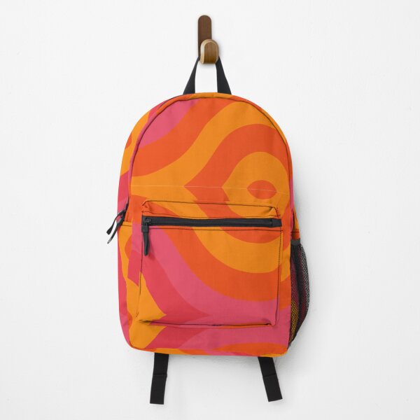 Item preview, Retro psychedelic waves in warm tones designed and sold by Yuliik.